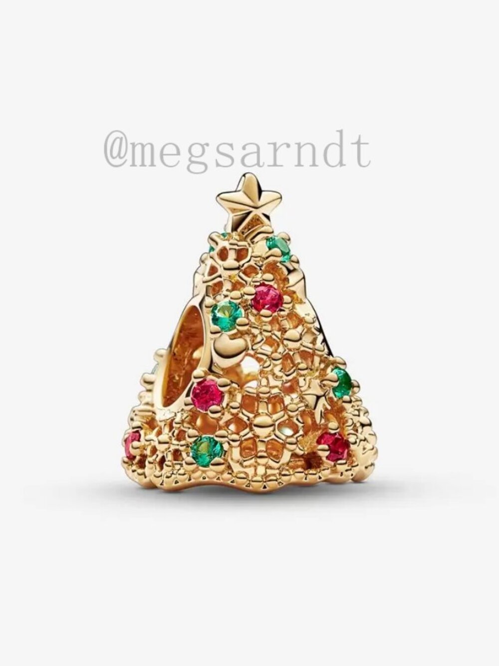 Pandora Glitter Christmas Tree Charm
